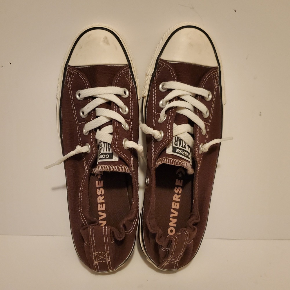 Converse Chuck Taylor All Star Shoreline Slip On Brown Sneakers Womens 7.5 - Picture 5 of 8